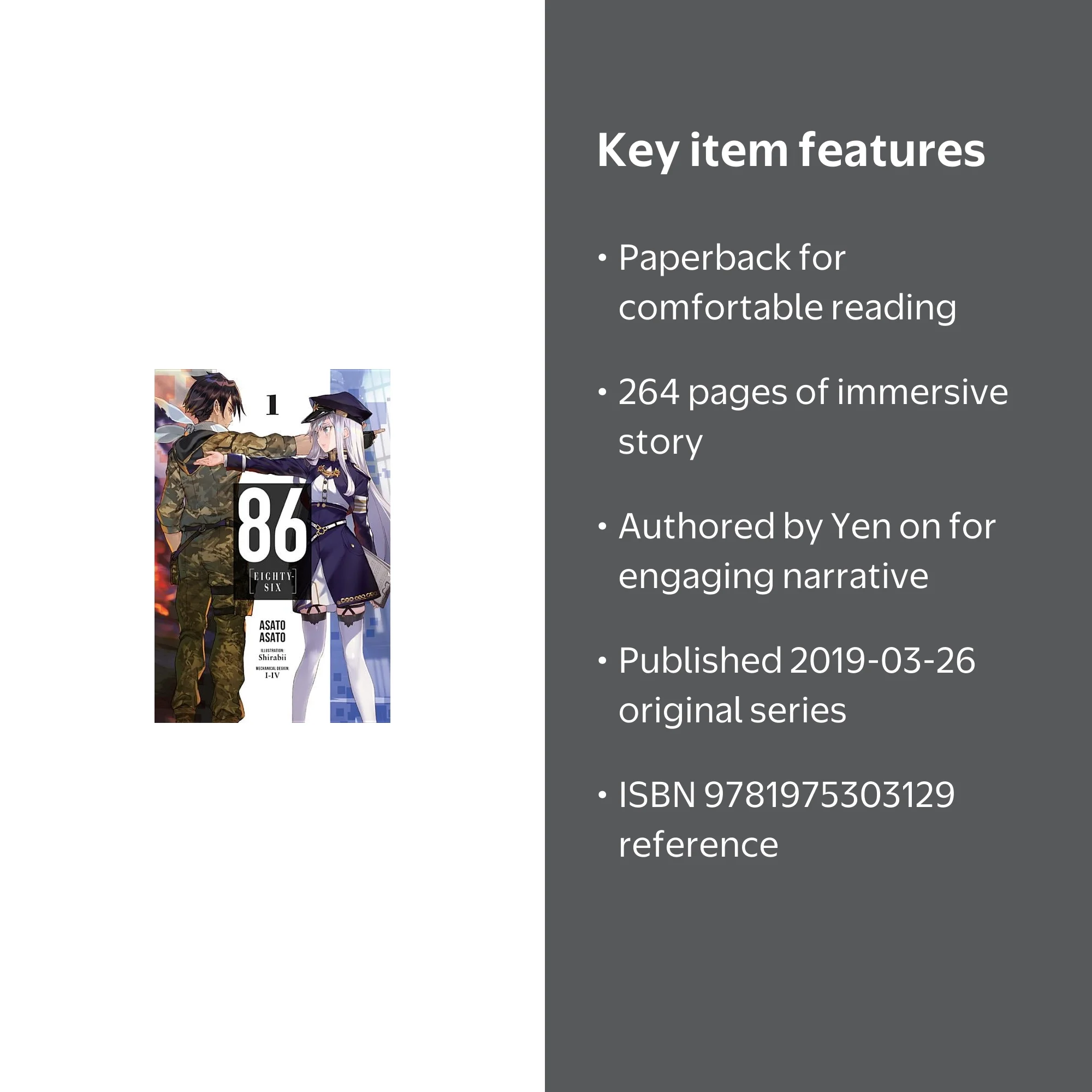 86--Eighty-Six (Light Novel) 86--Eighty-Six, Vol. 1 (Light Novel