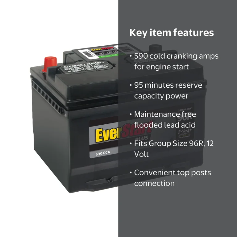 Free Shipping! Ever Start Lead Acid Automotive Battery Group Size