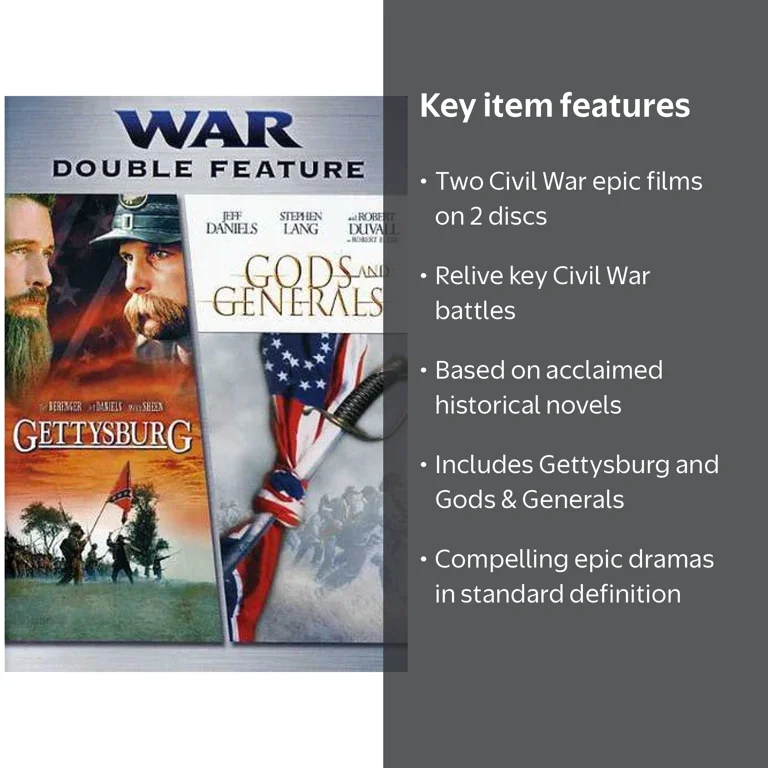 Warner Home Video: Gettysburg / Gods and Generals (DVD) - War