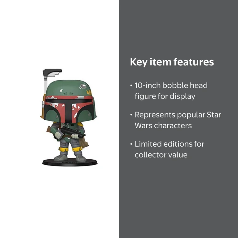 Funko POP Star Wars 40th Anniversary 367 Boba Fett 10 Inch Bobble