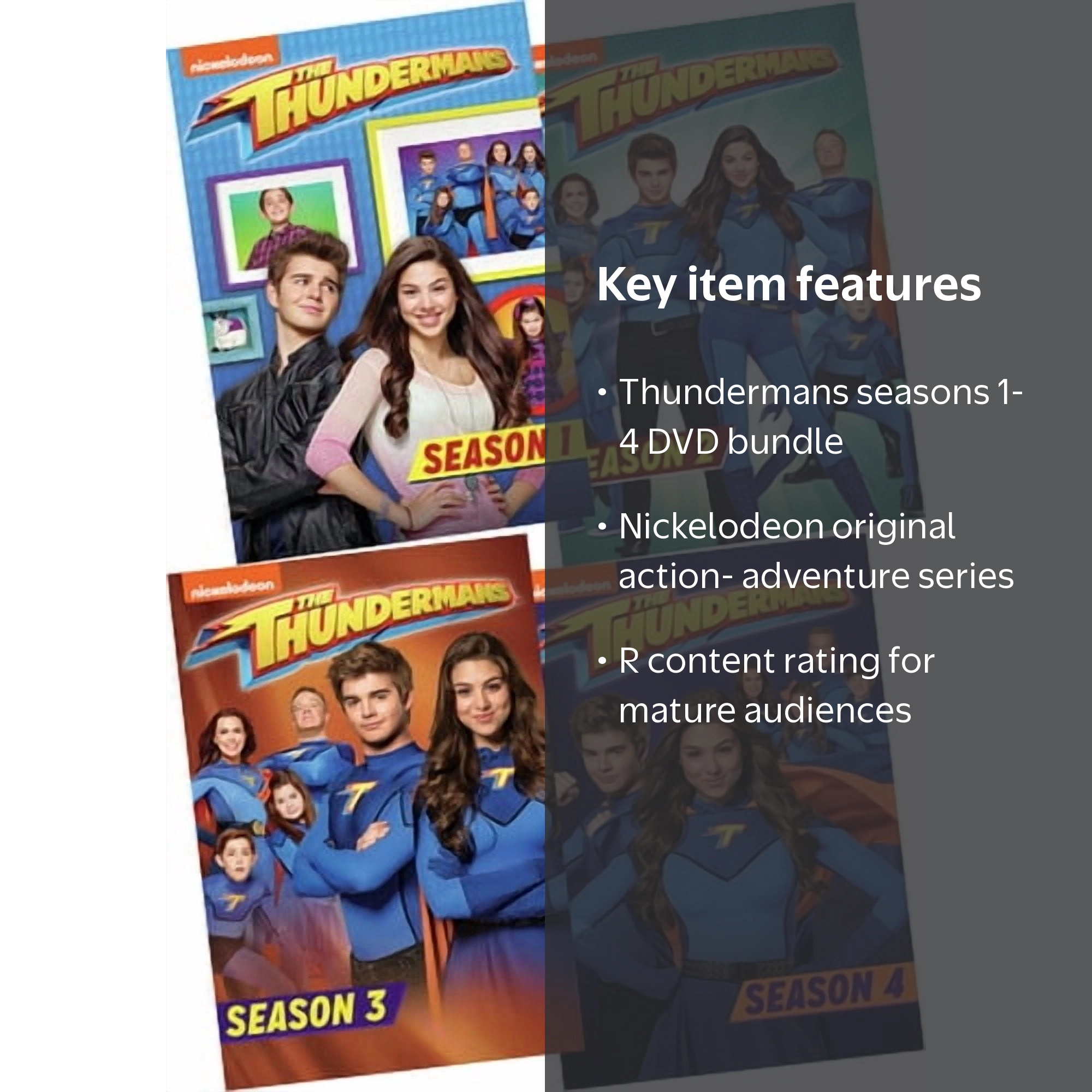 The Thundermans Season 1-4 Bundle (DVD), Nickelodeon, Action