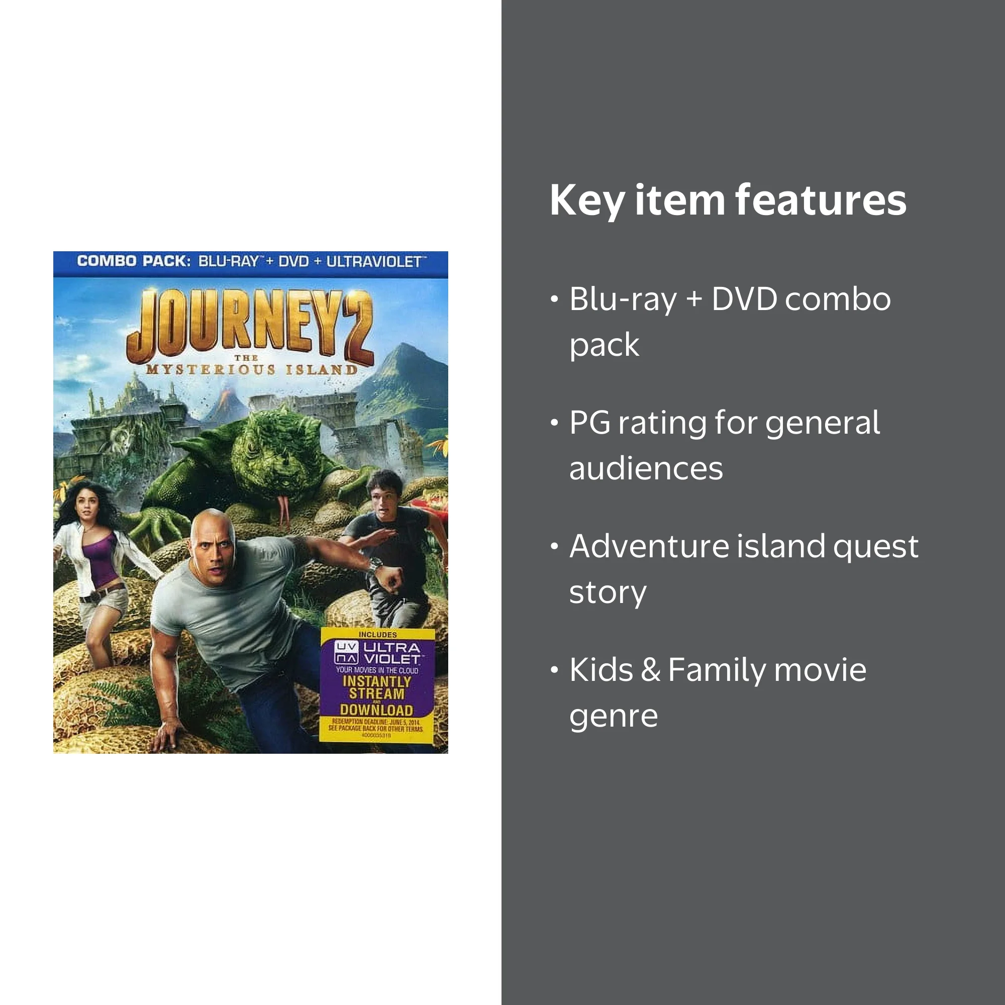 Journey 2: The Mysterious Island (Blu-ray + DVD) - Walmart.com