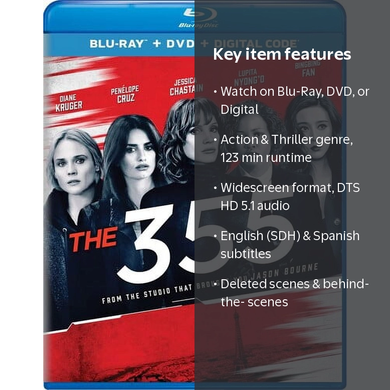 The 355 (Blu-Ray + DVD + Digital Copy) - Walmart.com