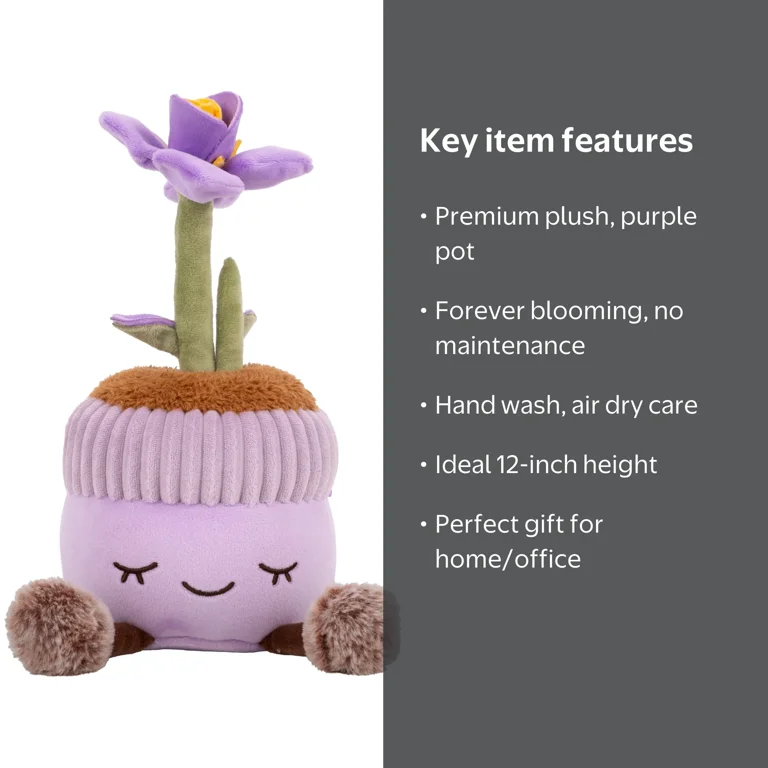 Greenhouse by Russ 12 inch Potted Orchid Plant Plush - Ultra Soft