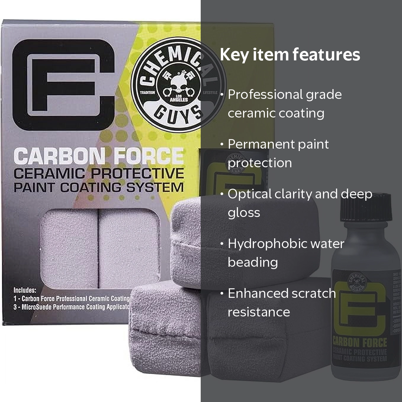 Chemical Guys, WAC232 Carbon Force Ceramic Coating System, 1 fl oz