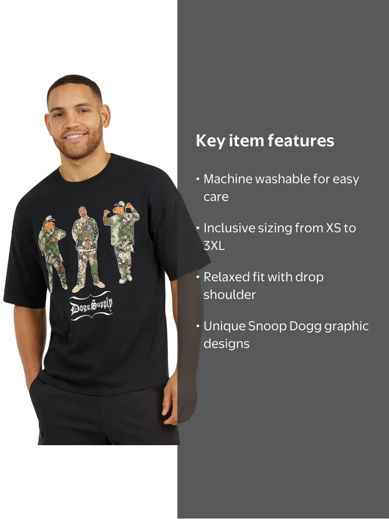 Dogg Supply by Snoop Dogg Men's & Big Men's Short Sleeve Graphic