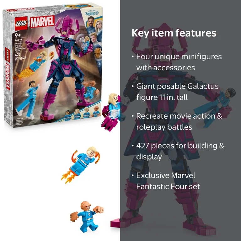 LEGO, Fantastic Four vs. Galactus Construction Set, 76316, 427
