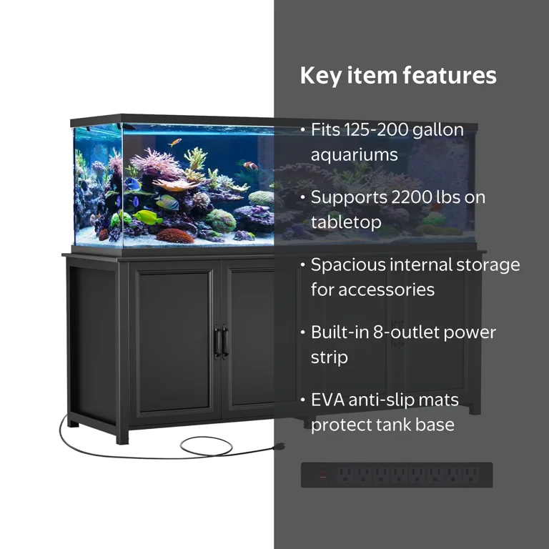 125 gallon fish tank accessories GDLF 125-150 Large Stand, Metal Aquarium Stand gallon tanks with dimensions of 72.5 inch in length and 18.5 inch in width 125 gallon fish tank with
