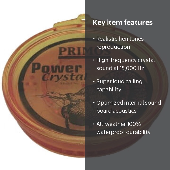 Primos 217 Power Crystal Friction Turkey Call, Crystal Surface