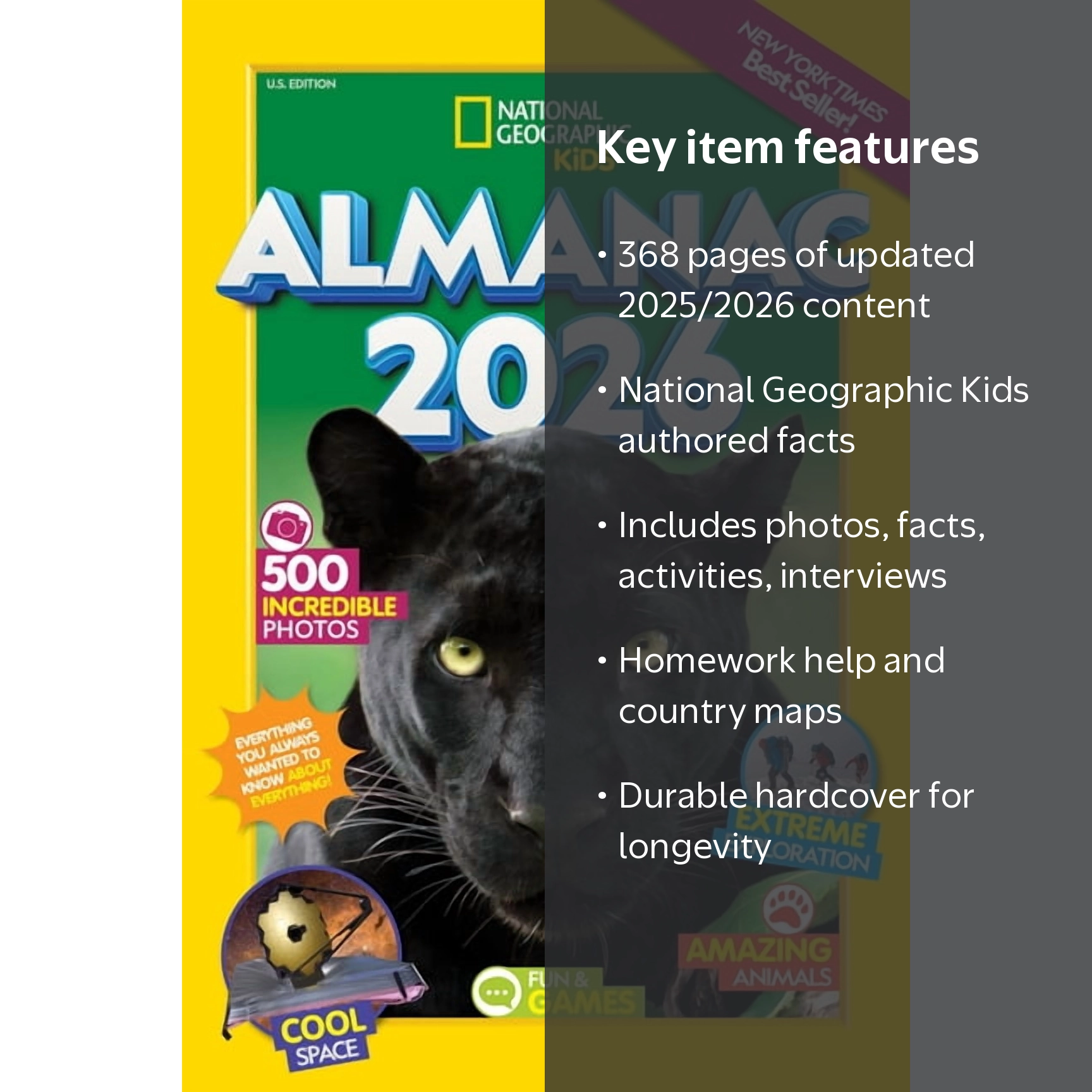 National Geographic Kids, Almanac, 2026, Hardcover - Walmart.com