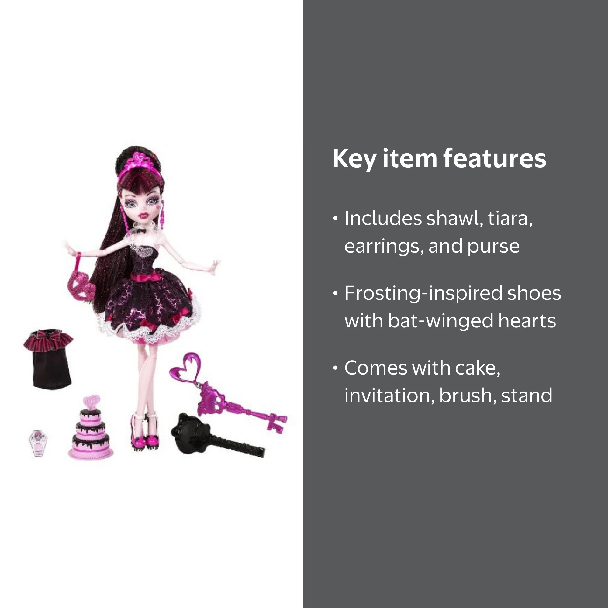 Monster High Sweet 1600 Draculaura Doll 2011 Mattel W9189