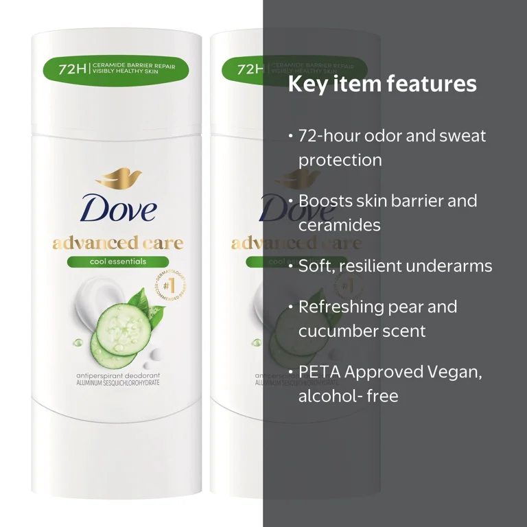 Dove, Antiperspirant Deodorant Stick, 72-Hour Odor Protection, 2.6