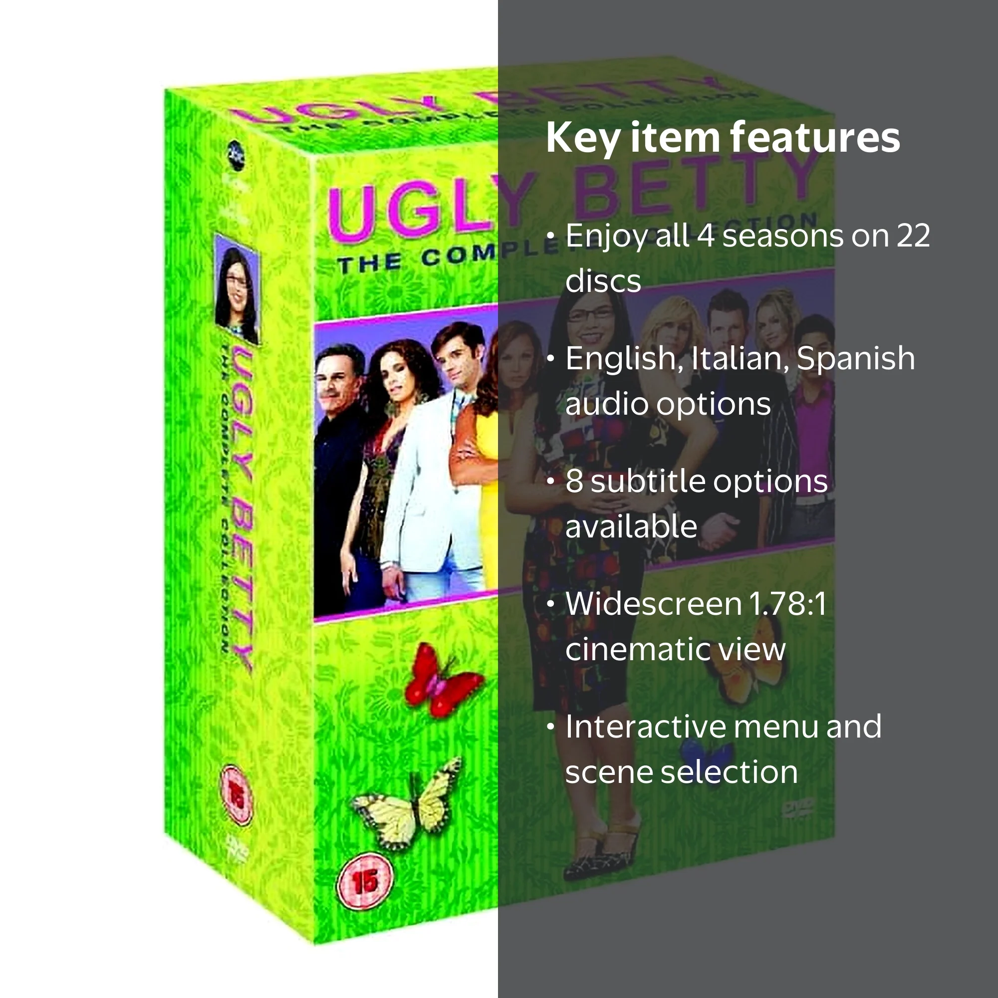 Ugly Betty Complete Collection (Seasons 1-4) - 22-DVD Box Set