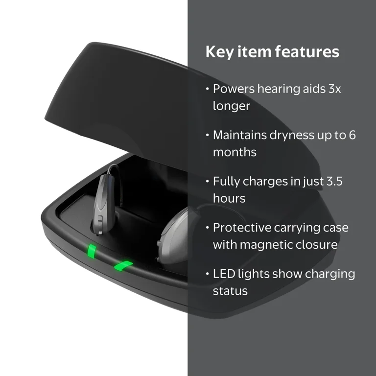 Starkey Standard Charger, Rechargeable Hearing Aids Case, LED