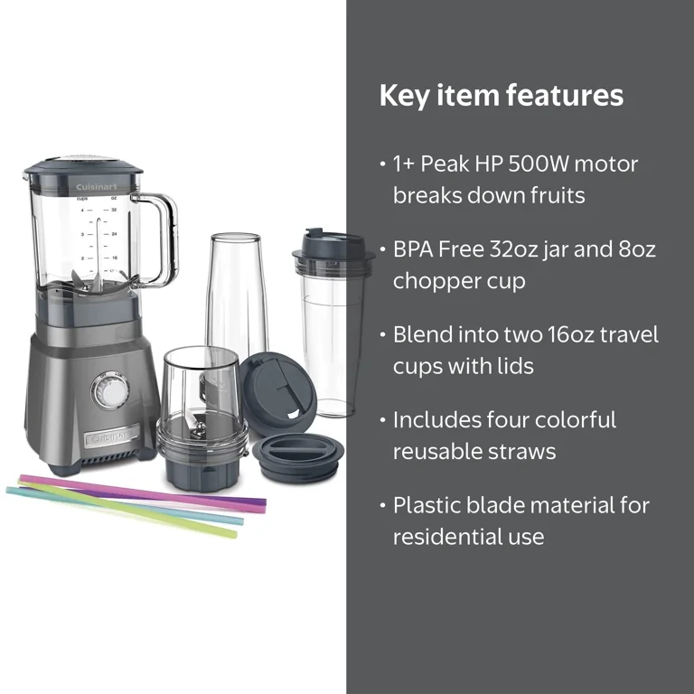 Cuisinart, Blenders, Hurricane‚Ñ¢ COMPACT Juicing Blender, 1+ Peak