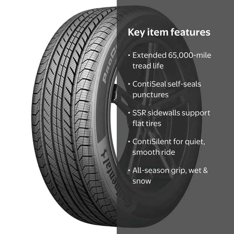 Continental ProContact GX All Season Touring Tire, P225/60R17 98T