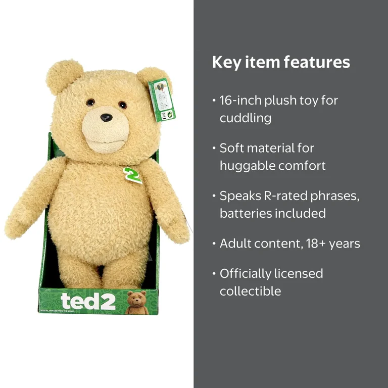Ted 16in Animated Plush W/ Sound - Walmart.com