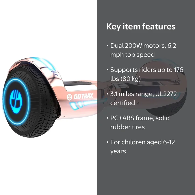 Gotrax Glide Hoverboard for Kids & Adults, 6.5