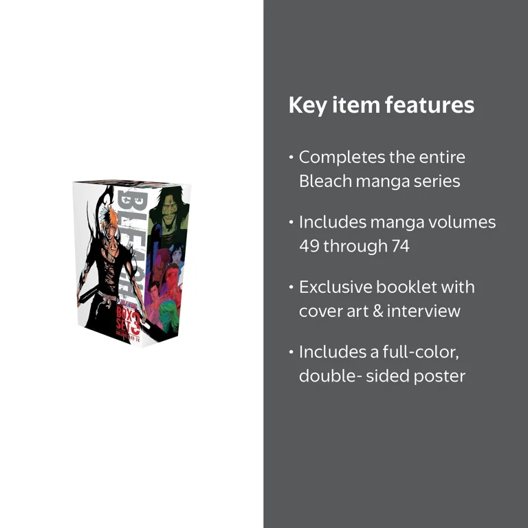 Bleach Box Set 3: Vols 49-74, Includes Book & Poster - Walmart.com