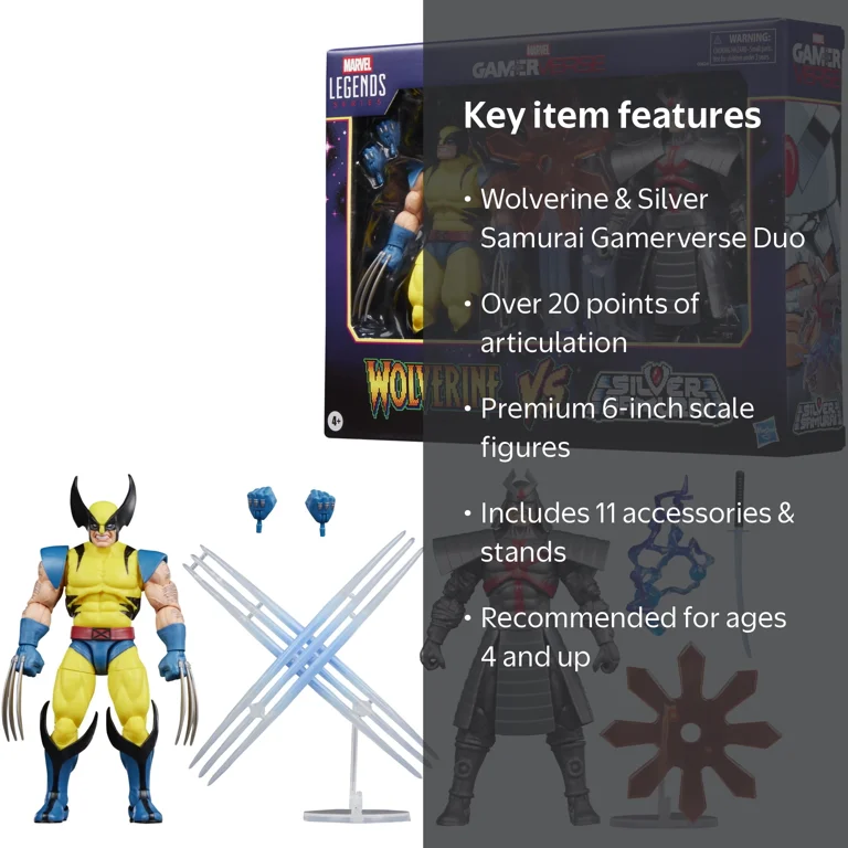 Marvel Legends - Wolverine vs Silver Samurai 2-Pack, 6-inch