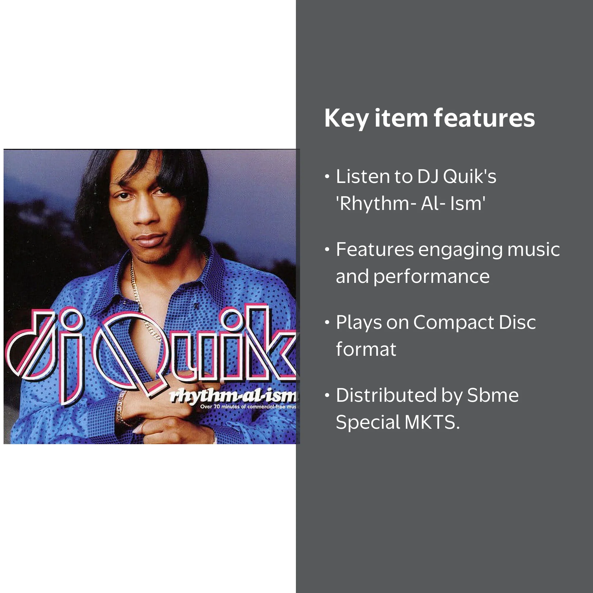DJ Quik - Rhythm-Al-Ism - Music & Performance - CD - Walmart.com