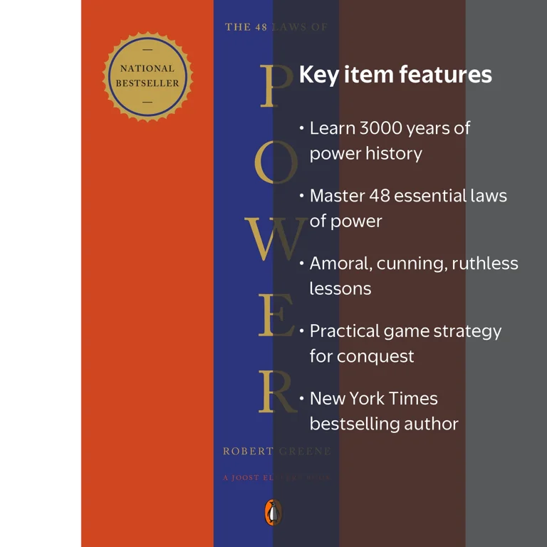 Robert Greene, The 48 Laws of Power, Paperback with 48 Laws