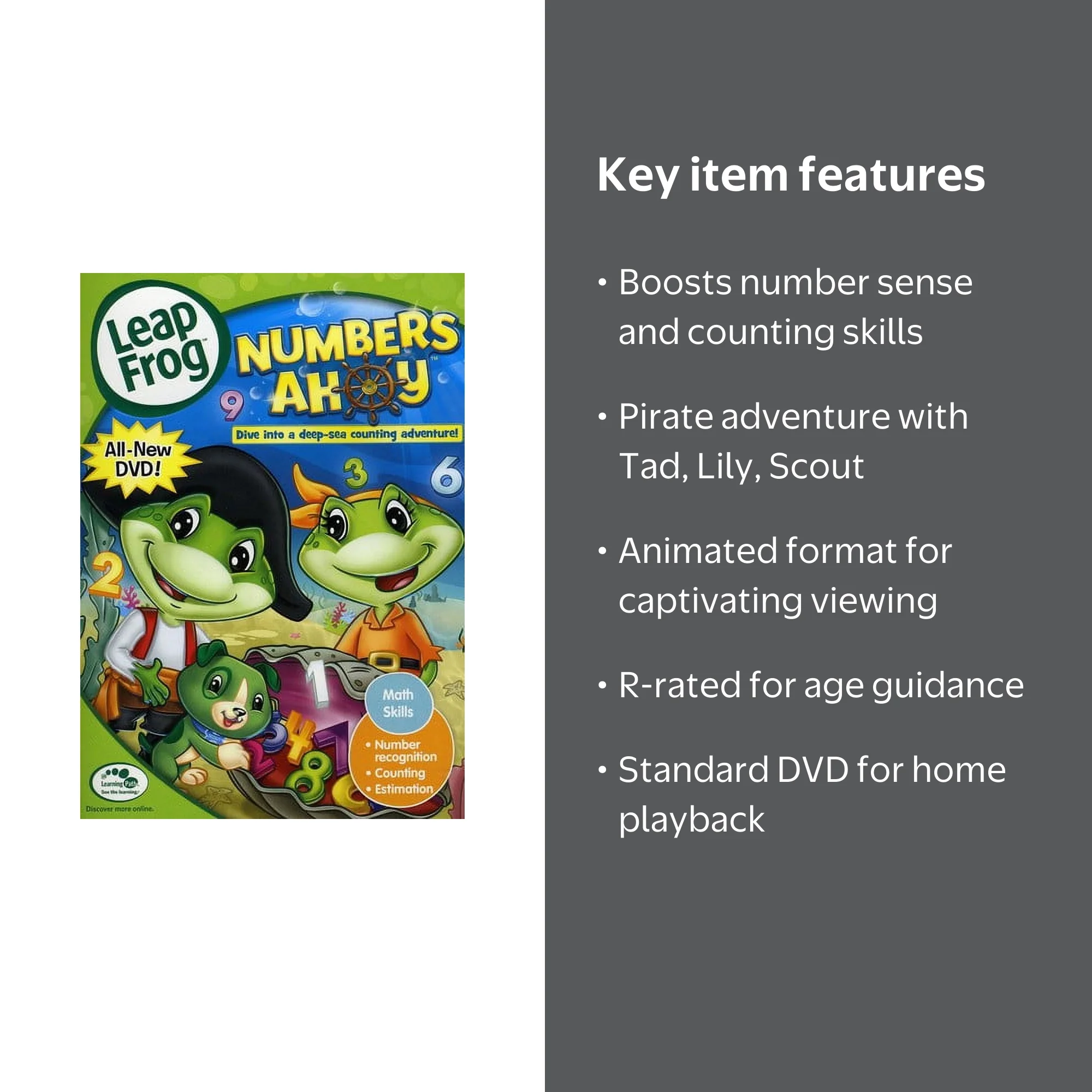 Numbers Ahoy (DVD), Animation, Lions Gate - Walmart.com