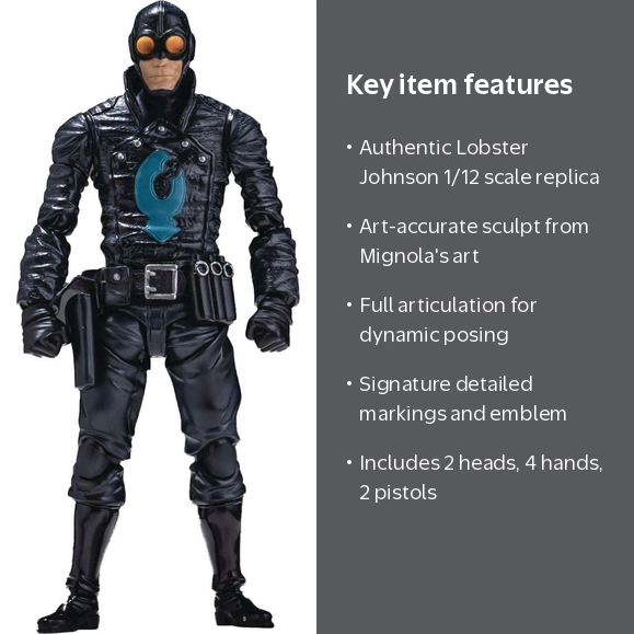 Hellboy Lobster Johnson 1/12 Scale Action Figure 1000 Toys