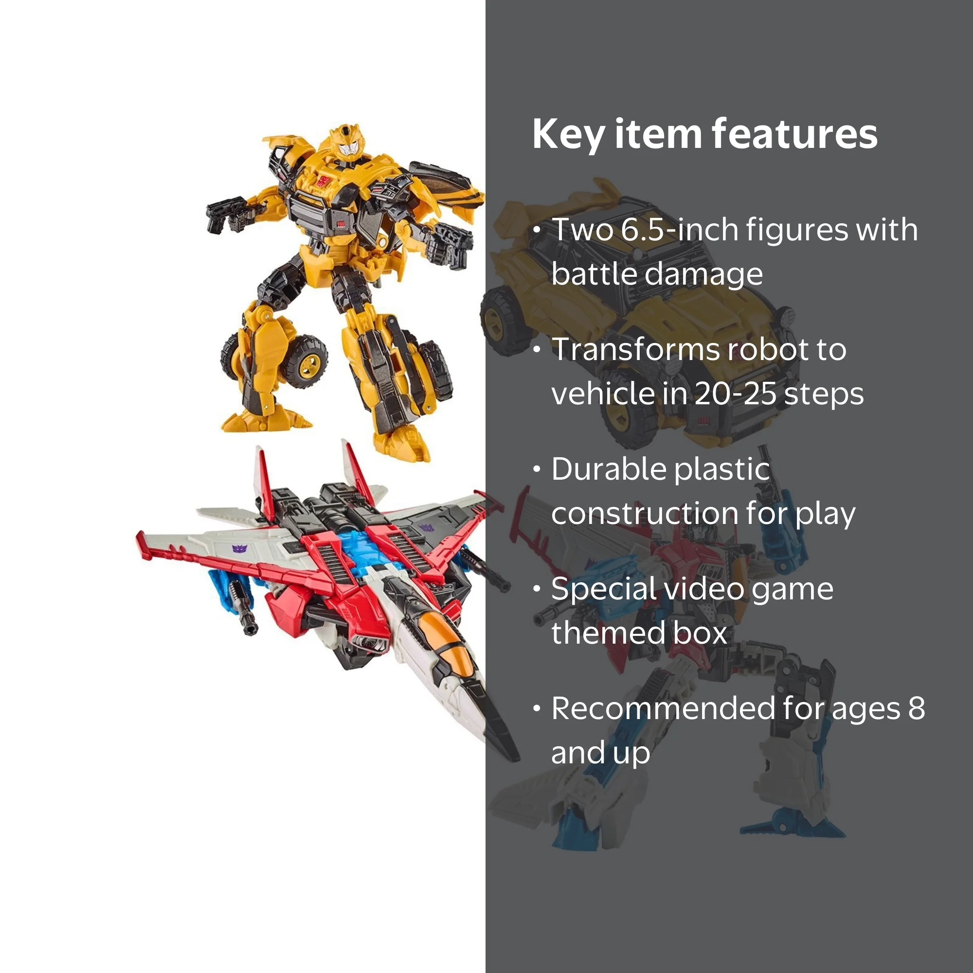 Hasbro F0383 Transformers Reactivate Bumblebee and Starscream