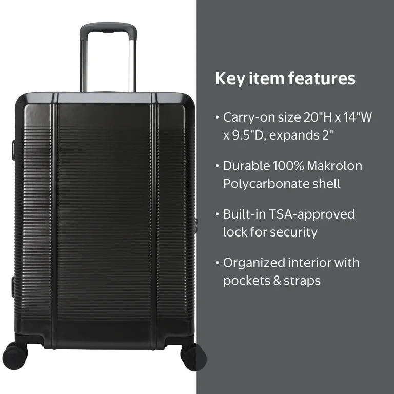 btL 20-inch Carry-On Expandable Hardside Upright Luggage With 360