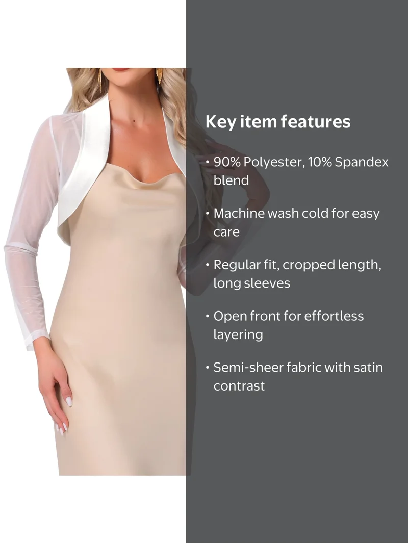 shrugs for dresses & formal Allegra K Dressy Women's Wedding Bolero Jackets for Evening X-Small Black at Amazon Women's Clothing store The satin contrast adds a touch of elegance INSPIRE CHIC Satin Shrug for