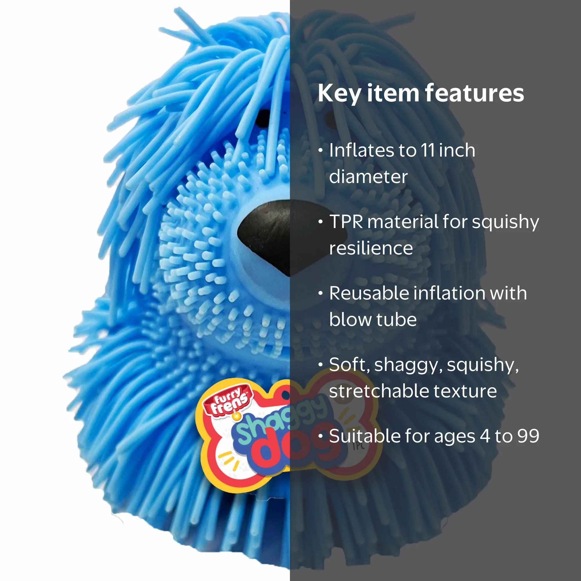 Ja-Ru Furry Frens Shaggy Dog Toy for Preschool Sensory Play