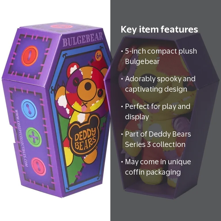 Deddy Bears Coffin Series 3 Bulgebear Plush - Walmart.com
