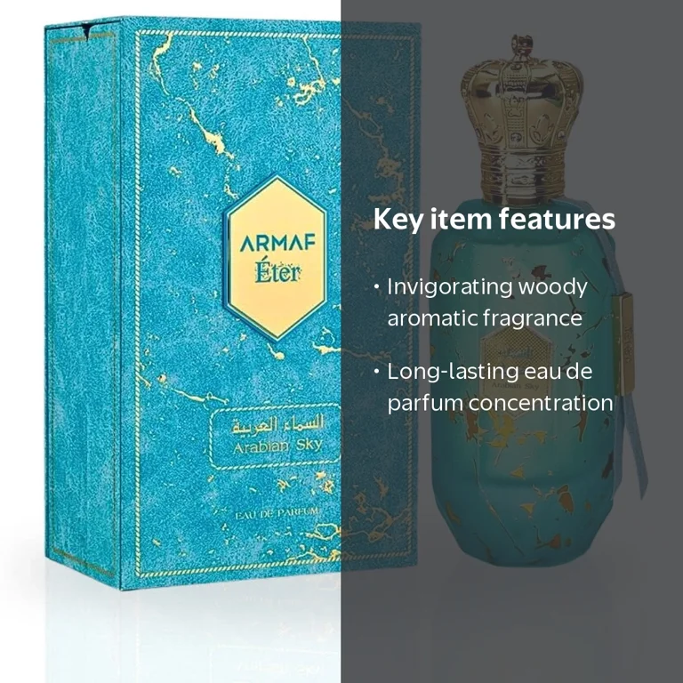 Armaf, Men's Arabian Sky EDP Spray, 3.4 oz, Woody Aromatic