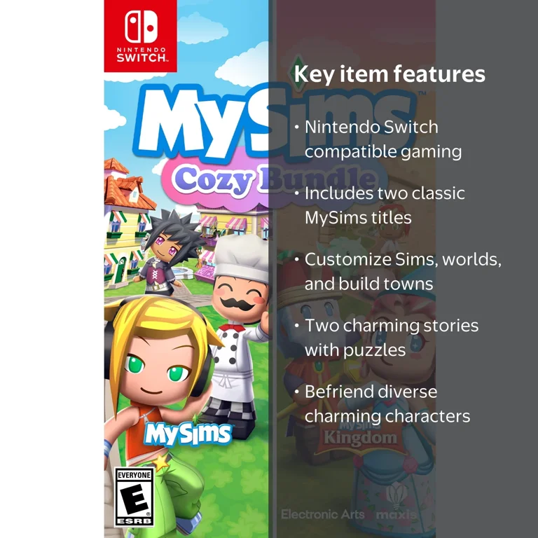 My Sims Cozy Bundle - Nintendo Switch Game - Walmart.com