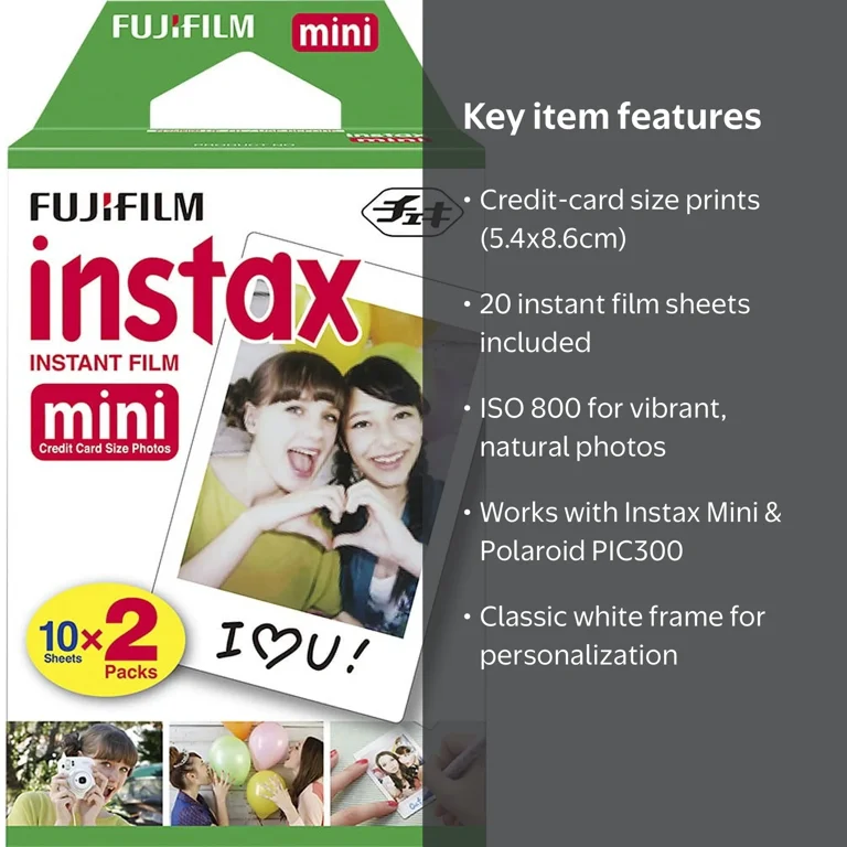 Fujifilm INSTAX Mini Film, Pack of 6 (60 SHEETS) for Mini 8