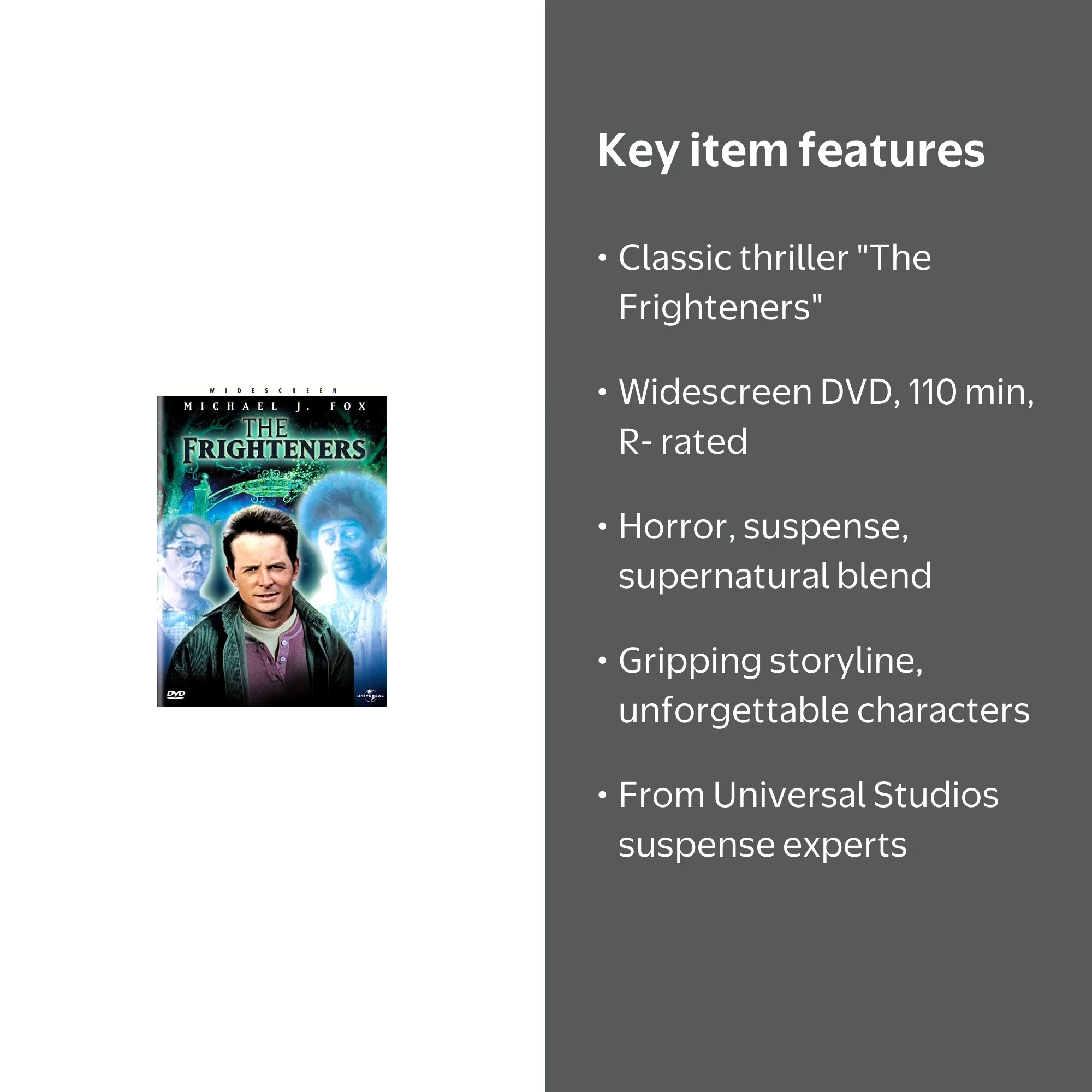 Universal Studios The Frighteners (DVD) - Scary Ghost Haunting