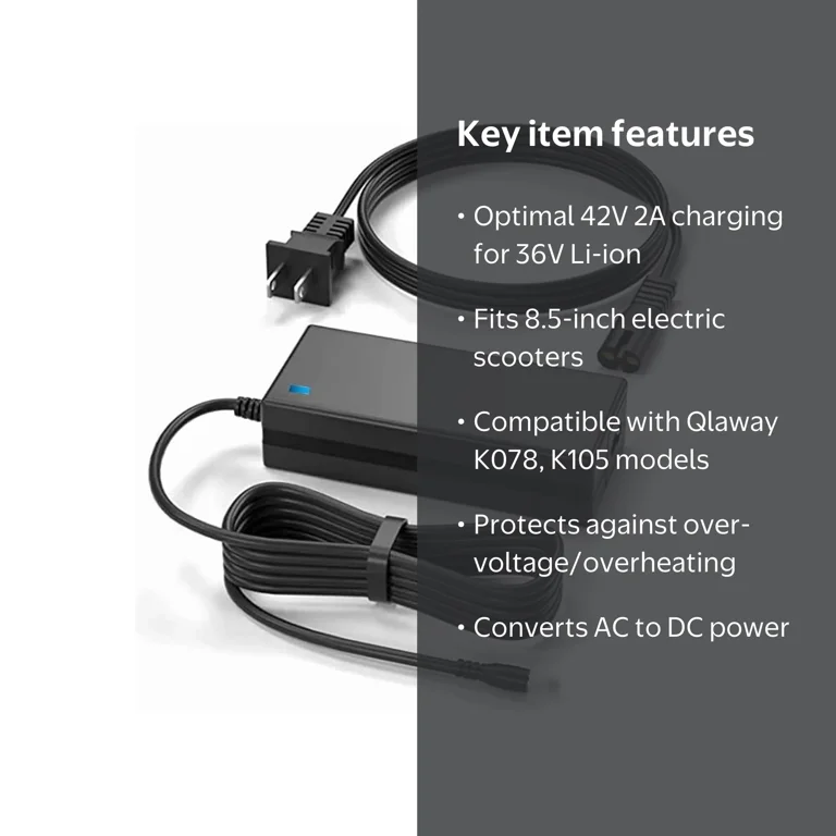 Onerbl 42V 2A Charger Replacement for ‎Qlaway K078 K078L K105