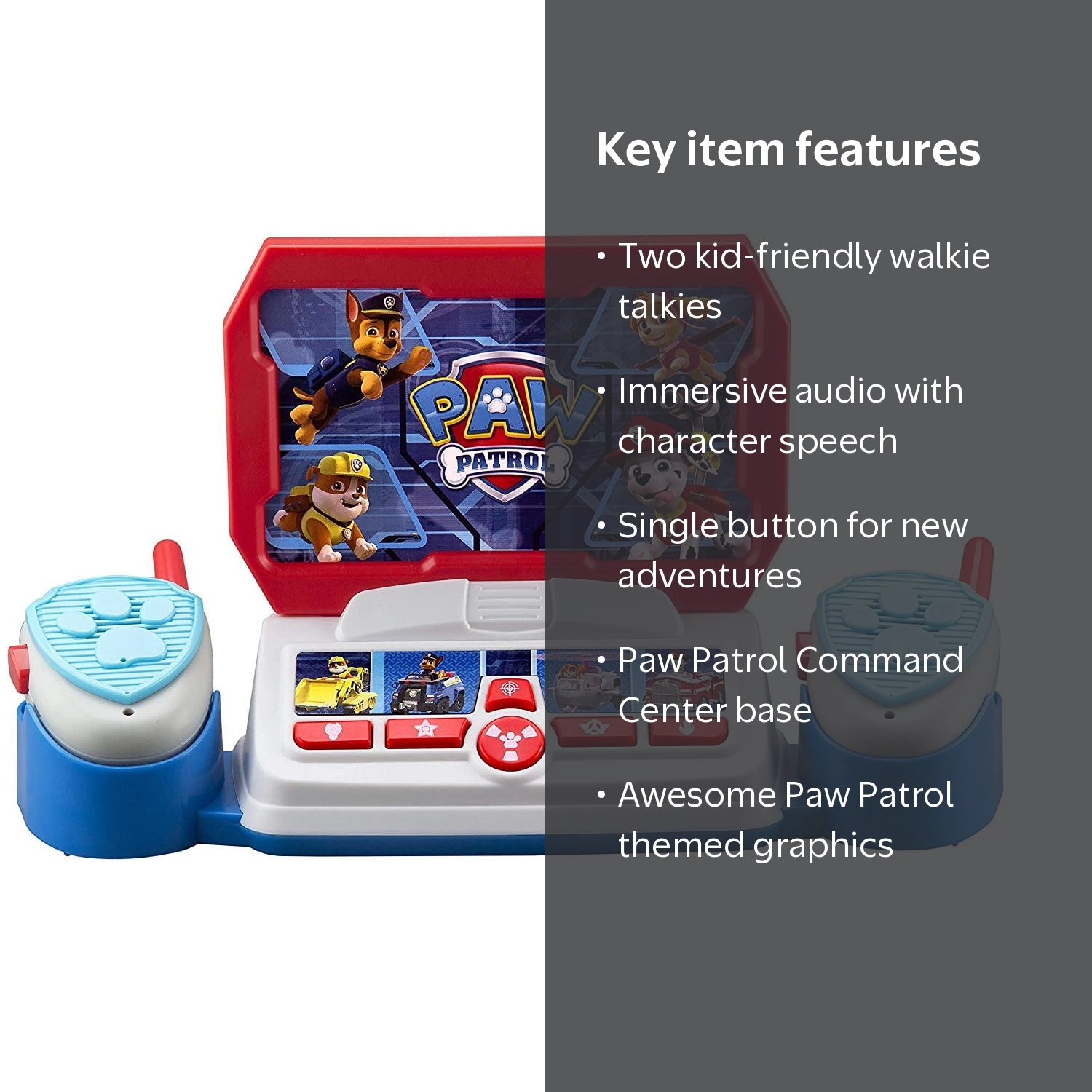 PAW Patrol, Command Center with Walkie Talkies, Speech and Sound