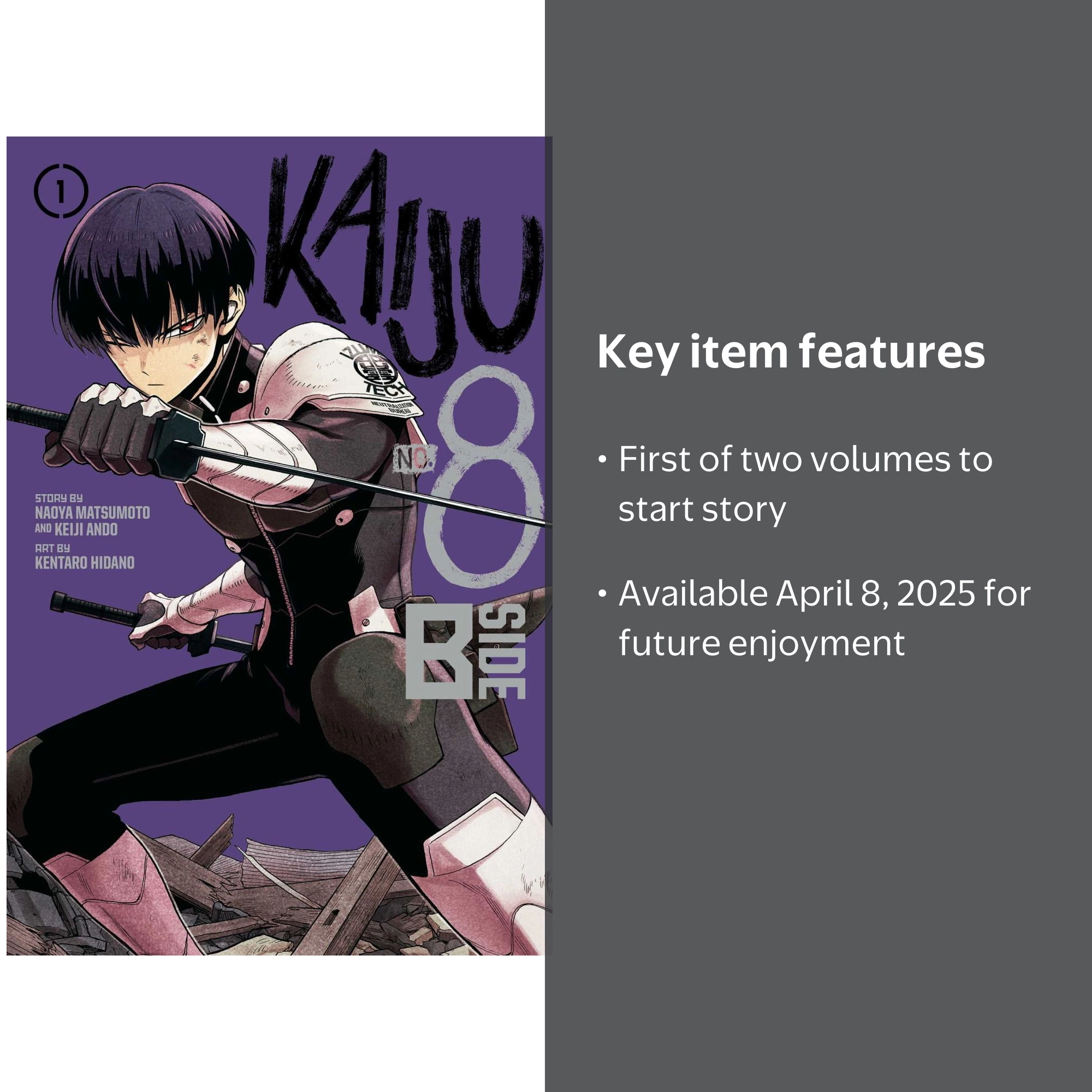 Naoya Matsumoto, Kaiju No. 8 B-Side, Vol. 1, Paperback - Walmart.com