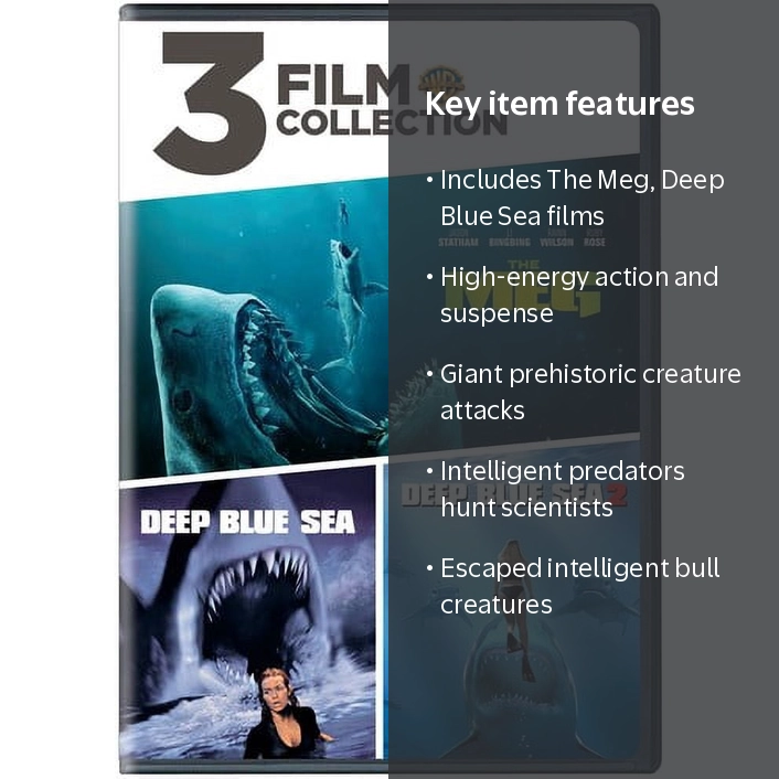 Warner Home Video: The Meg, Deep Blue Sea & Deep Blue Sea 2