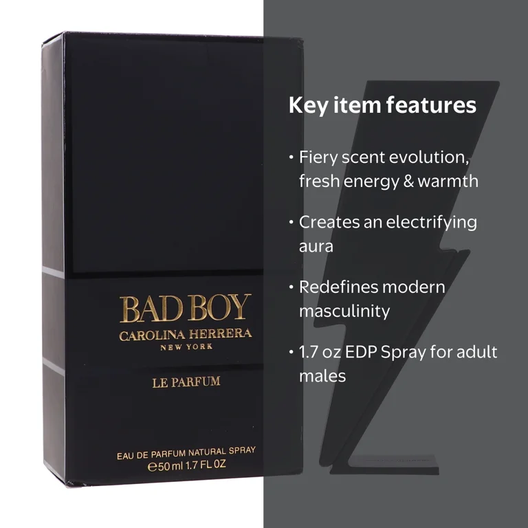 CAROLINA HERRERA バッドボーイ ル パルファン EDP 150m Carolina Herrera Bad Boy Men's EDP Perfume Spray, 1.7 oz - Walmart.com