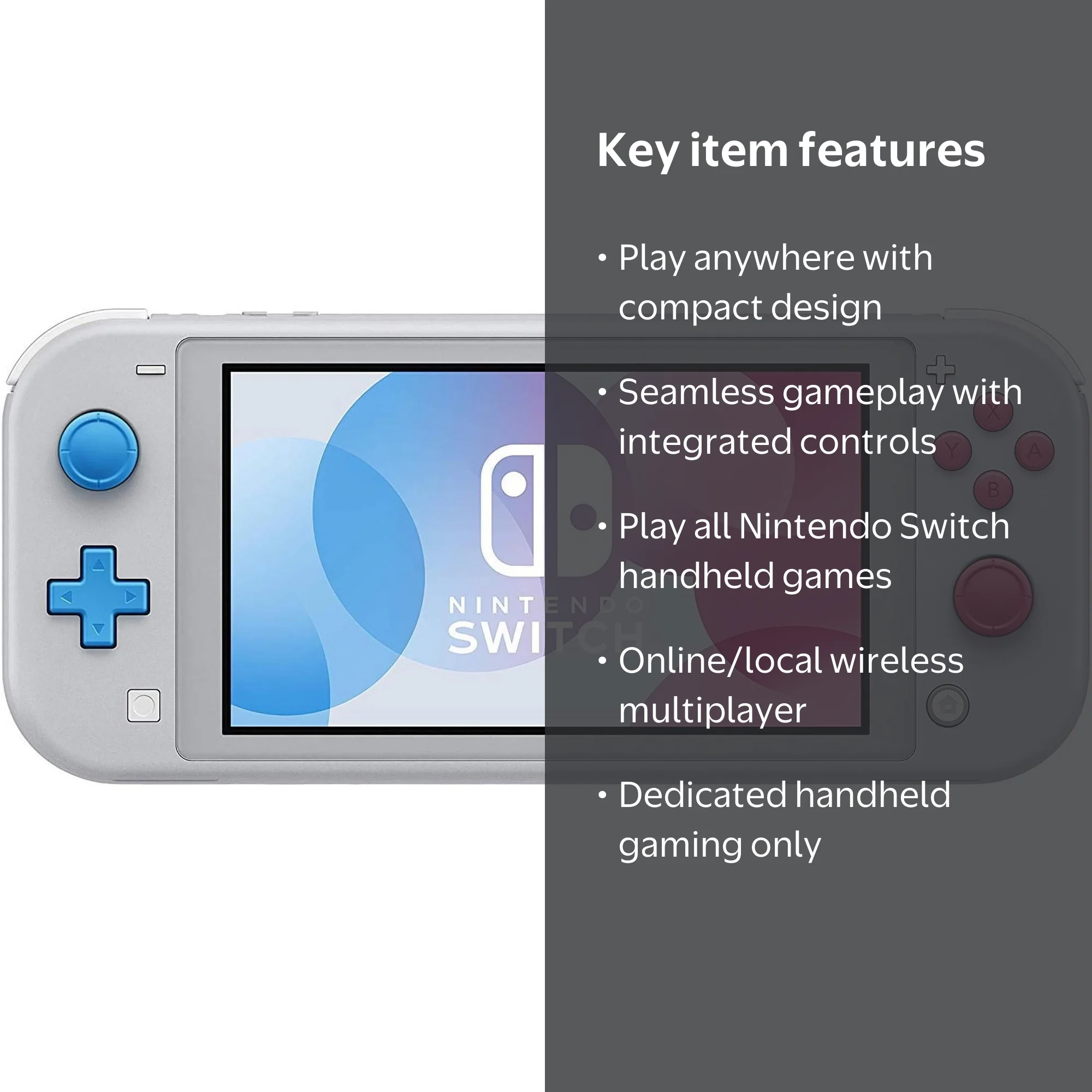 Nintendo Switch Lite, Zacian & Zamazenta Edition - New Compact