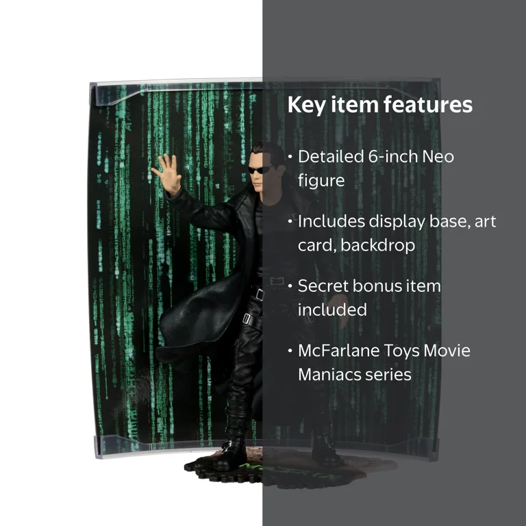 Movie Maniacs 6in Posed Figure - Neo - McFarlane Toys - Walmart.com