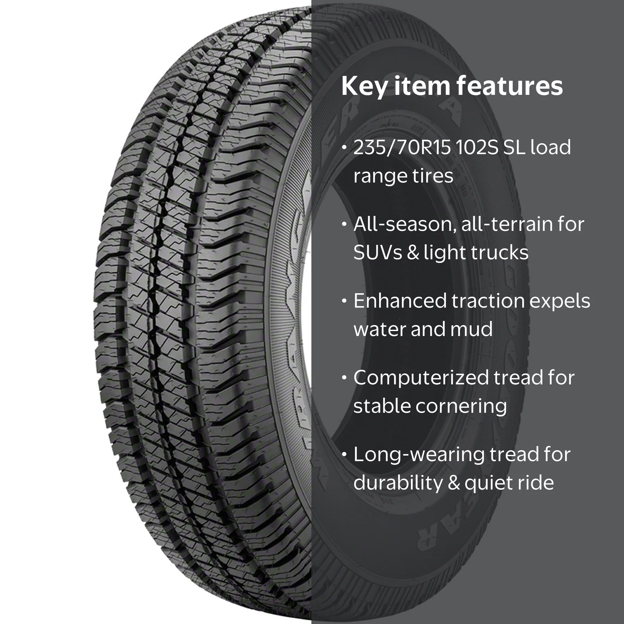 Goodyear Wrangler SR-A All Season 235/70R15 102S Light Truck Tire