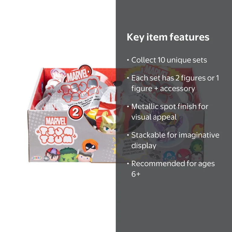 Marvel Tsum Tsum Blind Pack Story Action Figures Set for Ages 6