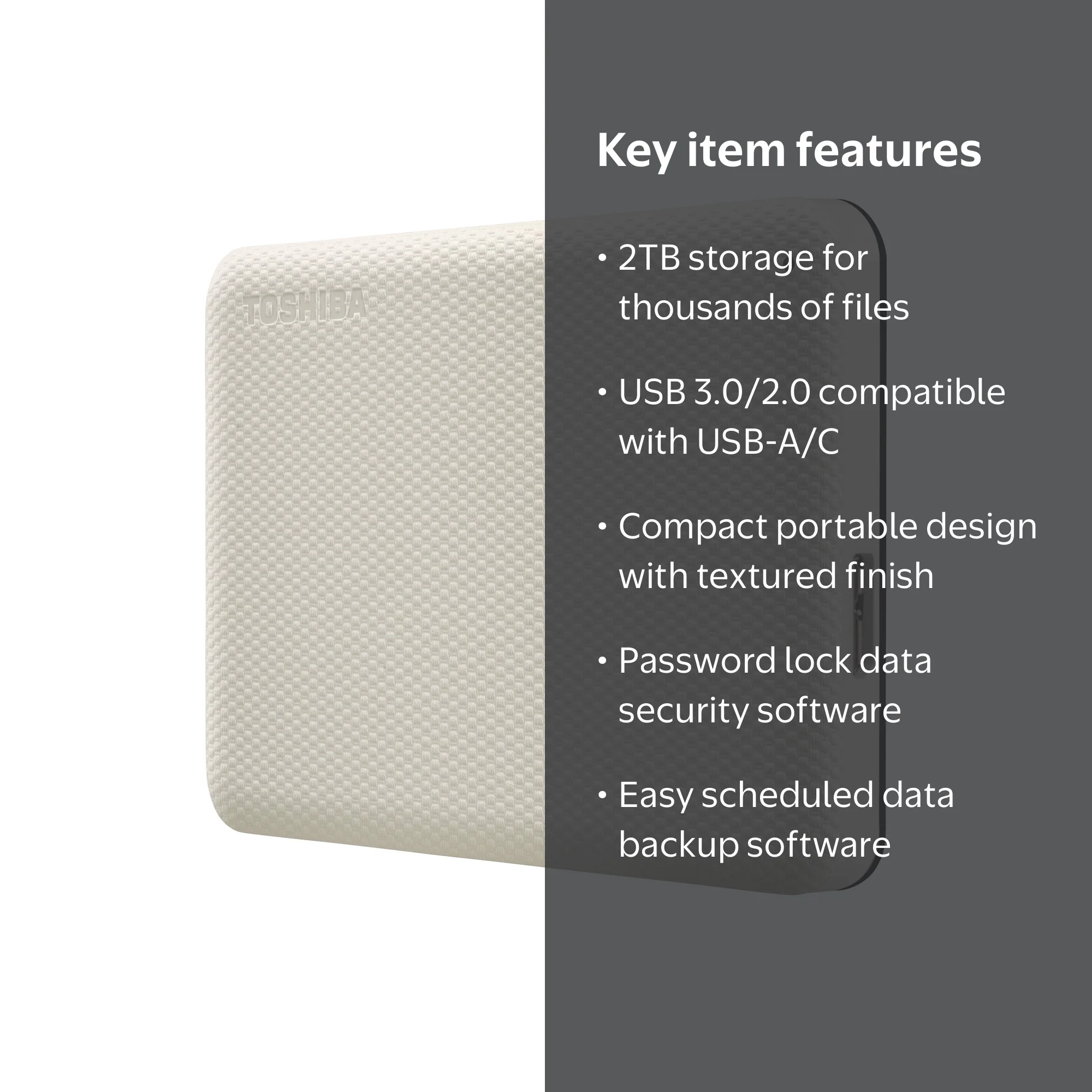 Free Shipping! Toshiba Canvio Advance Plus 2TB Portable External