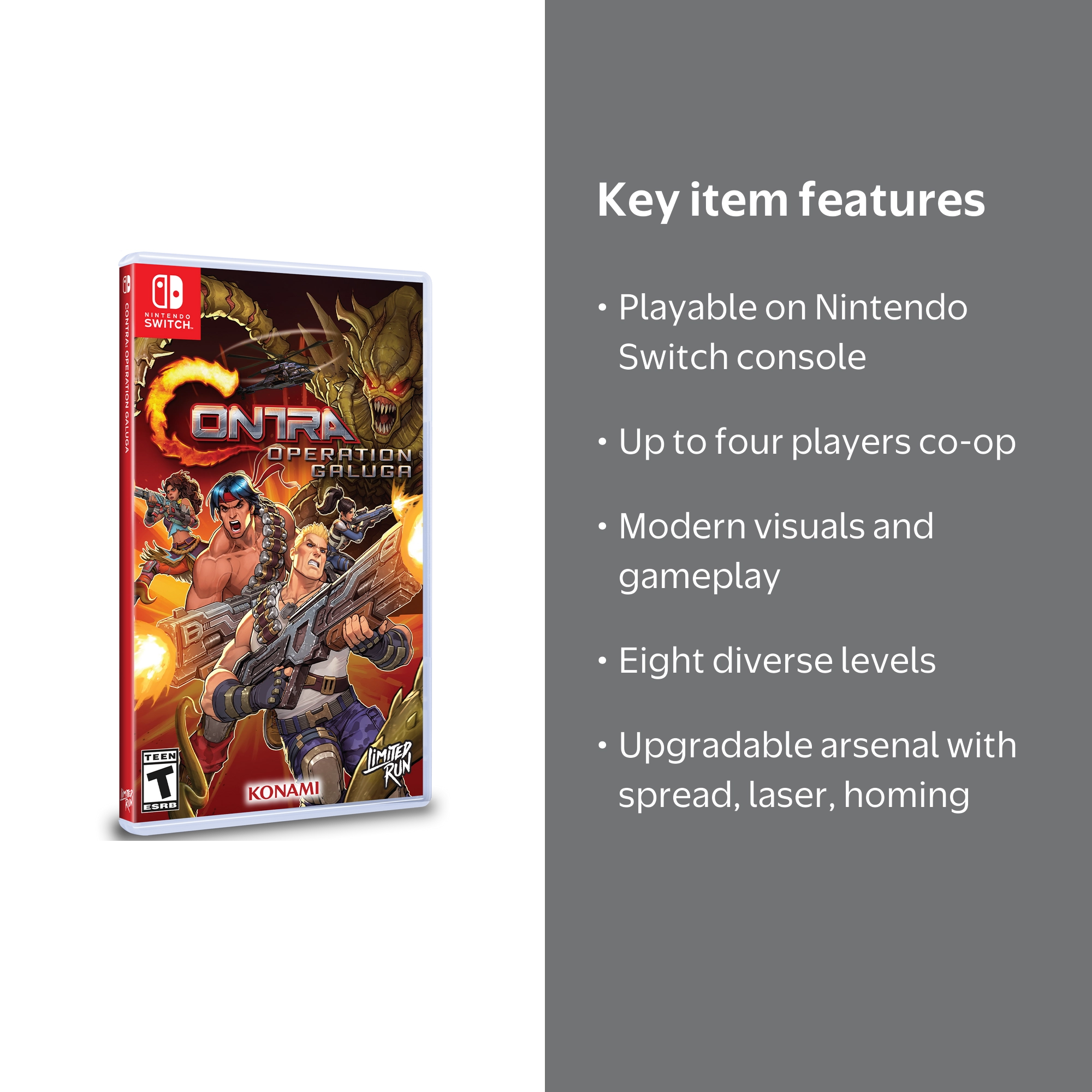 Limited Run Games, Contra Operation Galuga, Nintendo Switch