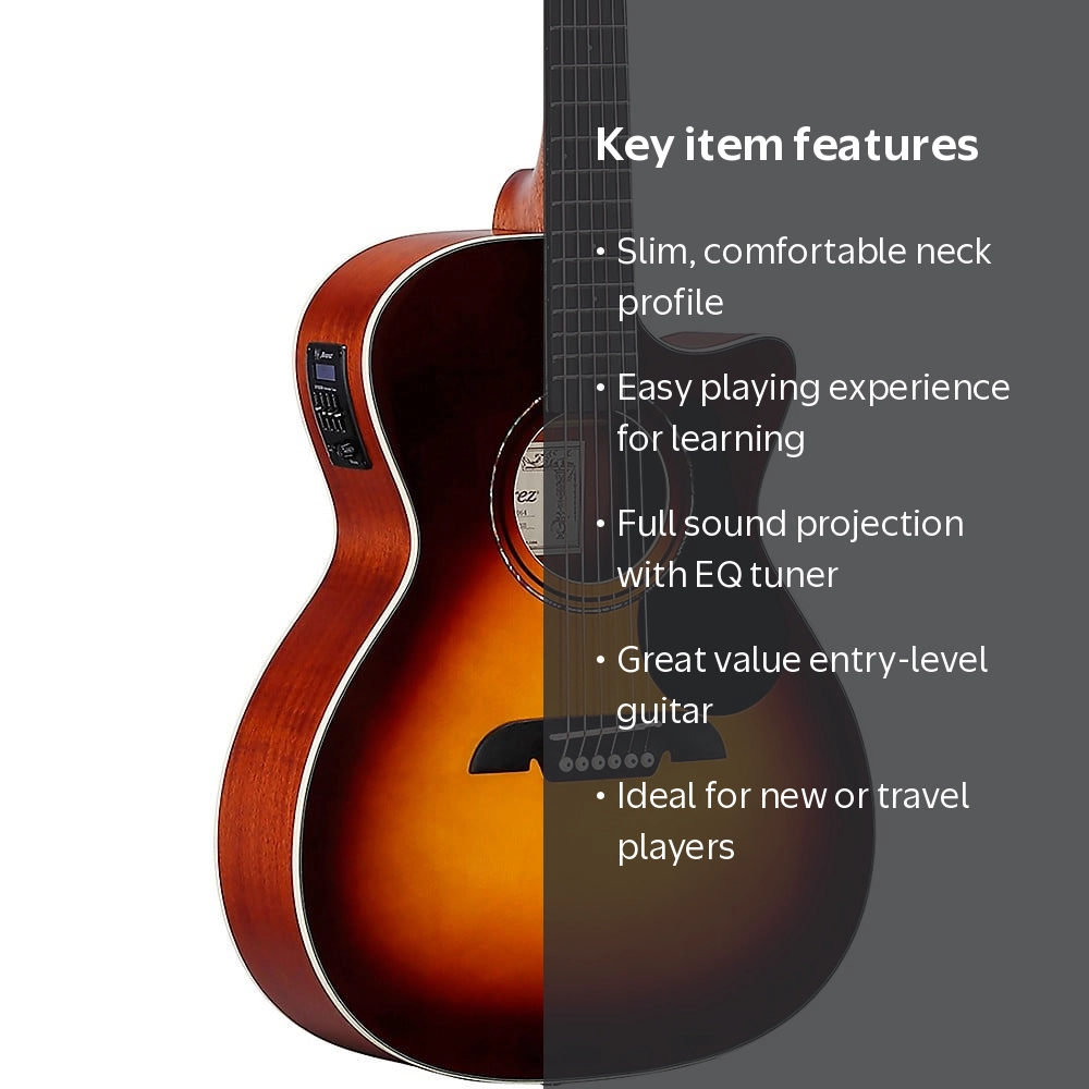 Alvarez Beginner RG260CESB Grand Auditorium Acoustic-Electric