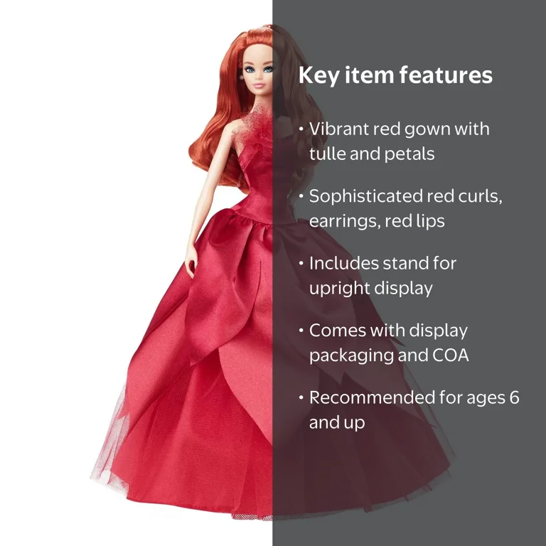 2022 Barbie Signature Holiday Doll with Red Hair & Fashionista